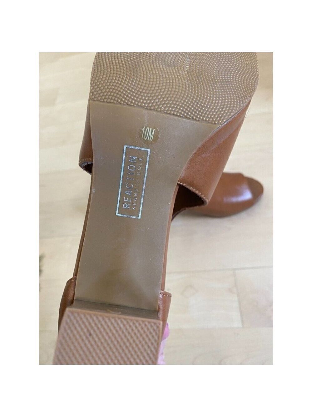 REACTION Kenneth Cole Women NEW sandal block heel peep toe - Picture 8 of 9